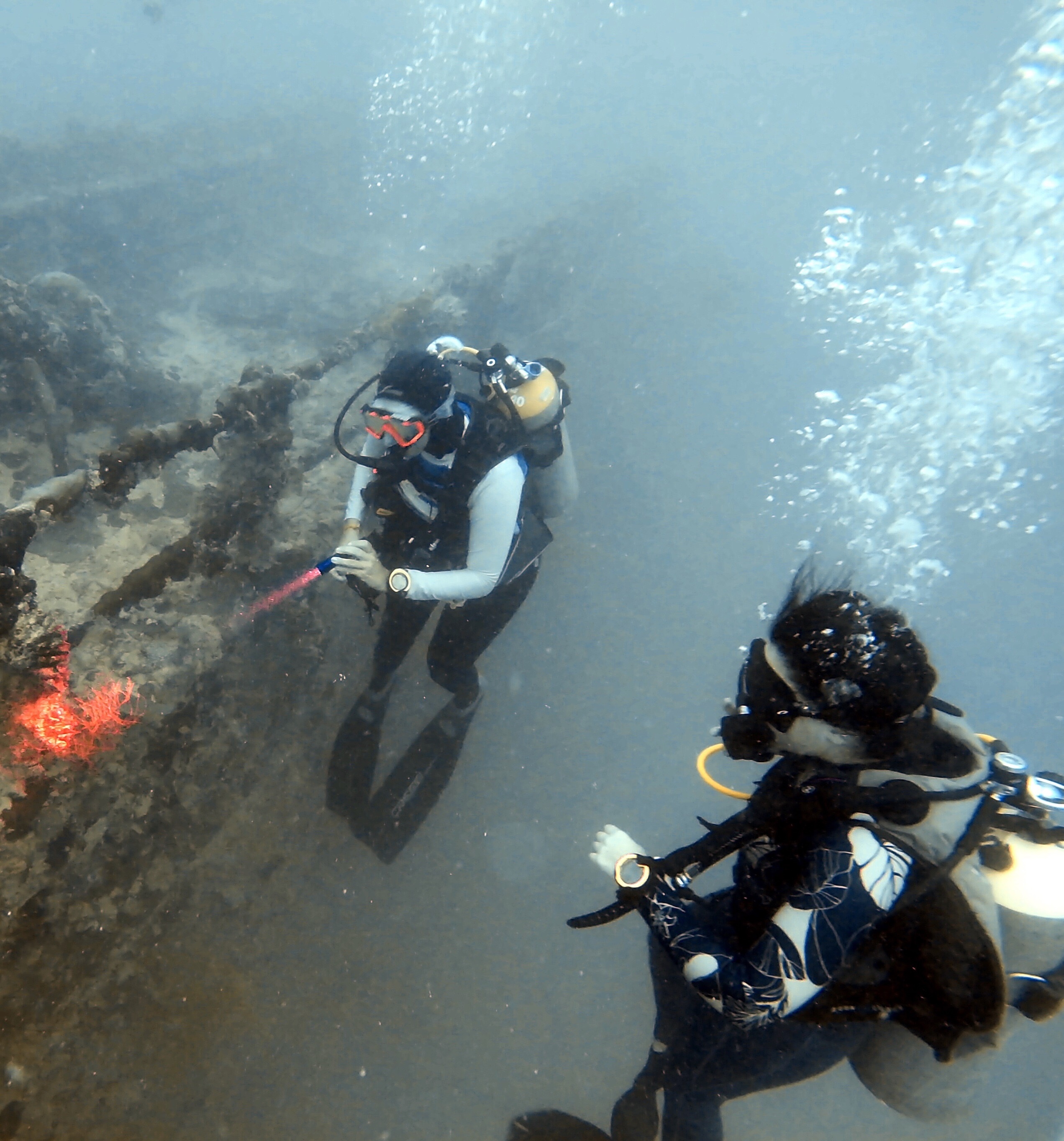 Catherine scuba diving